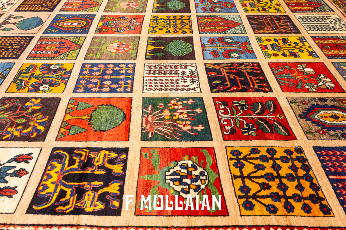 Bakhtiari Rug Very Large Garden Design n°:818996